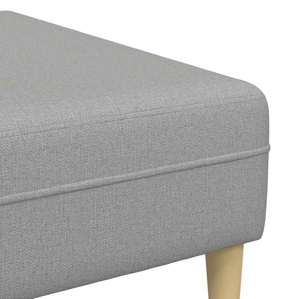 Sofa Sæt 3 Pcs Sky Grey Stof - Billede 8