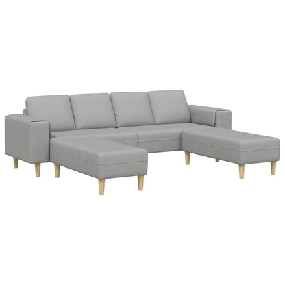 Sofa Sæt 3 Pcs Sky Grey Stof - Billede 2