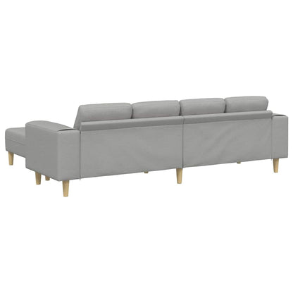 Sofa Sæt 3 Pcs Sky Grey Stof - Billede 6