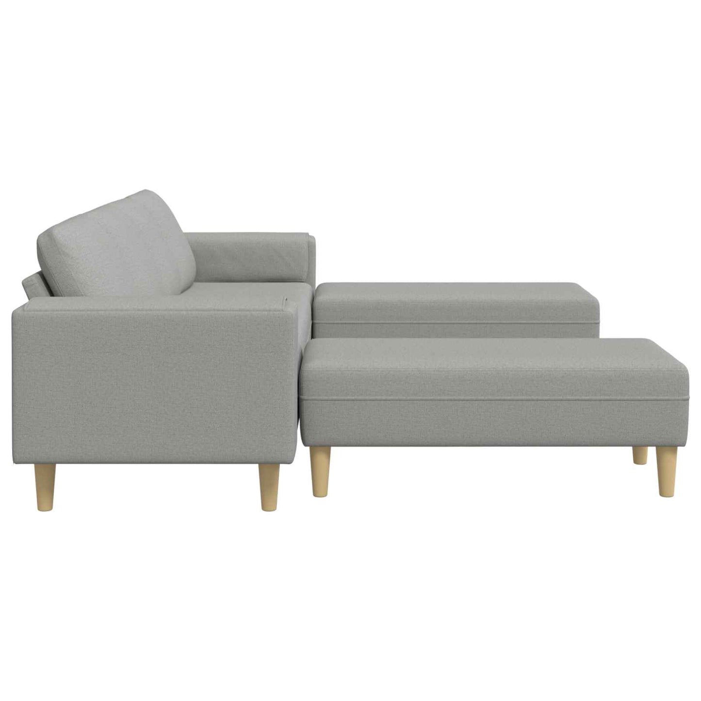 Stue Sofa 3 Dele 250 X 188 X 76 Cm Polyester - Billede 5