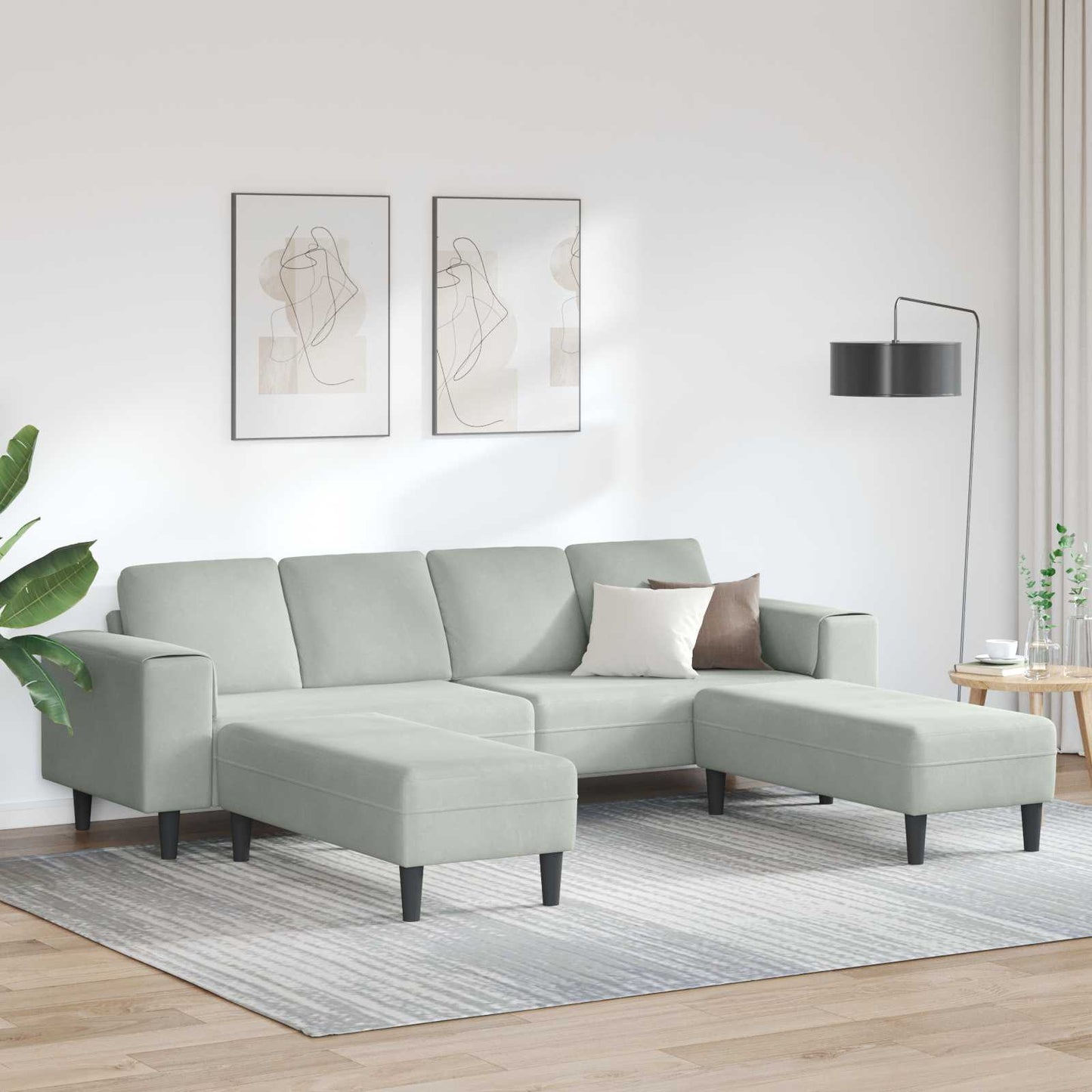 Stue Sofa 3 Dele 250 X 188 X 76 Cm - Variant 3335122