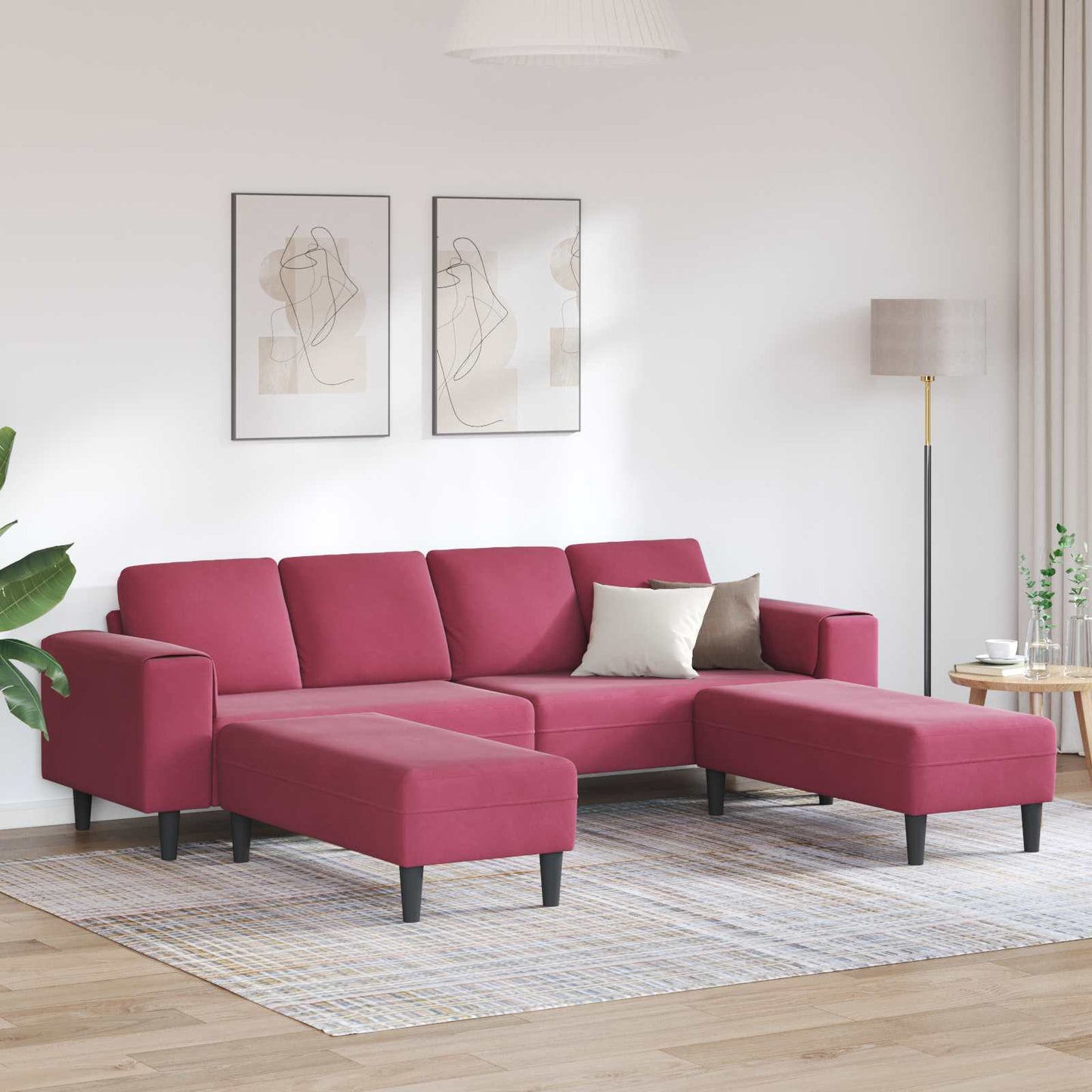 Stue Sofa 3 Dele 250 X 188 X 76 Cm - Variant 3335126