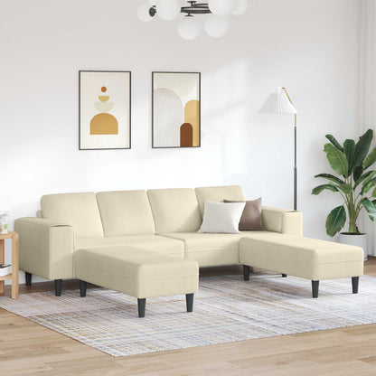 Sofa 250 X 188 X 76 Cm Velourstof - Variant 3335133