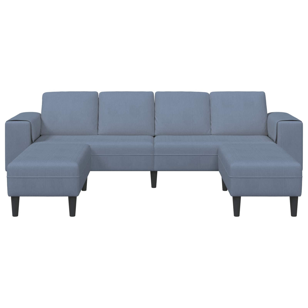 Sofa 250 X 188 X 76 Cm Velourstof - Billede 4