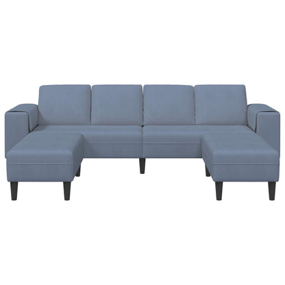 Sofa 250 X 188 X 76 Cm Velourstof - Billede 4