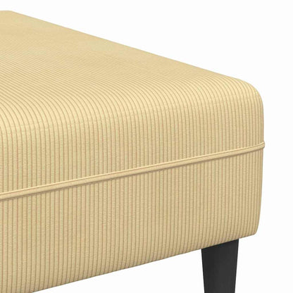 Stof Sofa Med Pude Grågrøn Corduroy Stof - Billede 8