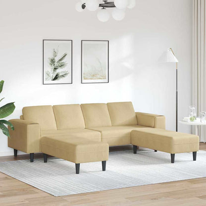Stof Sofa Med Pude Grågrøn Corduroy Stof - Hovedbillede
