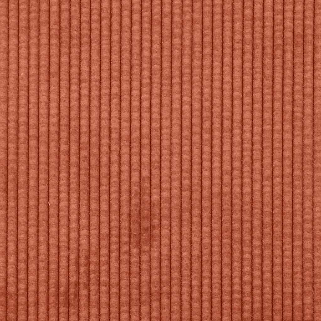 Stof Sofa Med Pude Rød Orange 208 Cm Corduroy Stof - Billede 9