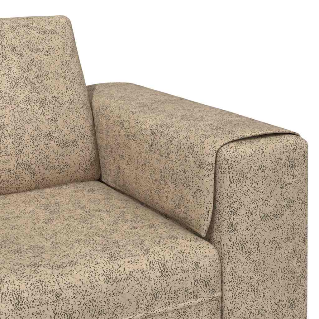 Sofa Sæt 3 Pcs Lysegrå Faux Suede Læder - Billede 7