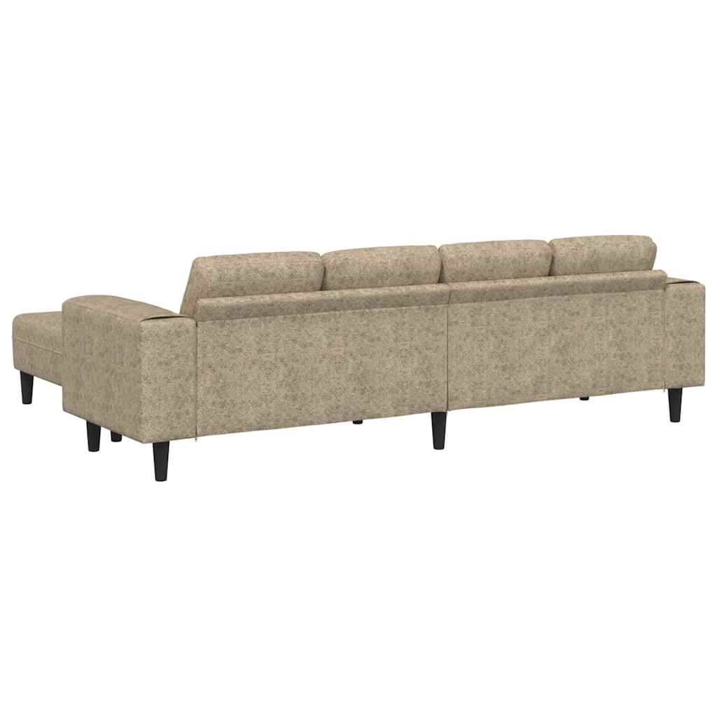 Sofa Sæt 3 Pcs Lysegrå Faux Suede Læder - Billede 6