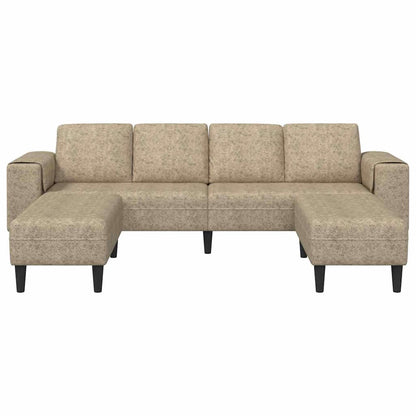 Sofa Sæt 3 Pcs Lysegrå Faux Suede Læder - Billede 4