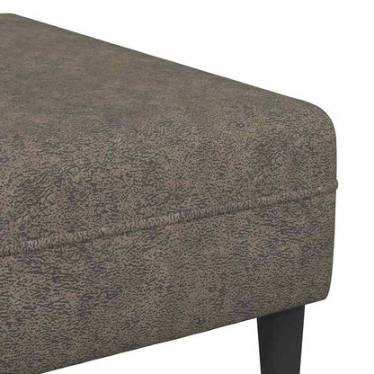 Sofa Sæt 3 Pcs Mørkegrå Faux Suede Læder - Billede 8