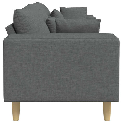 Stof Sofa Med Pude Mørkegrå 208 Cm Stof - Billede 5