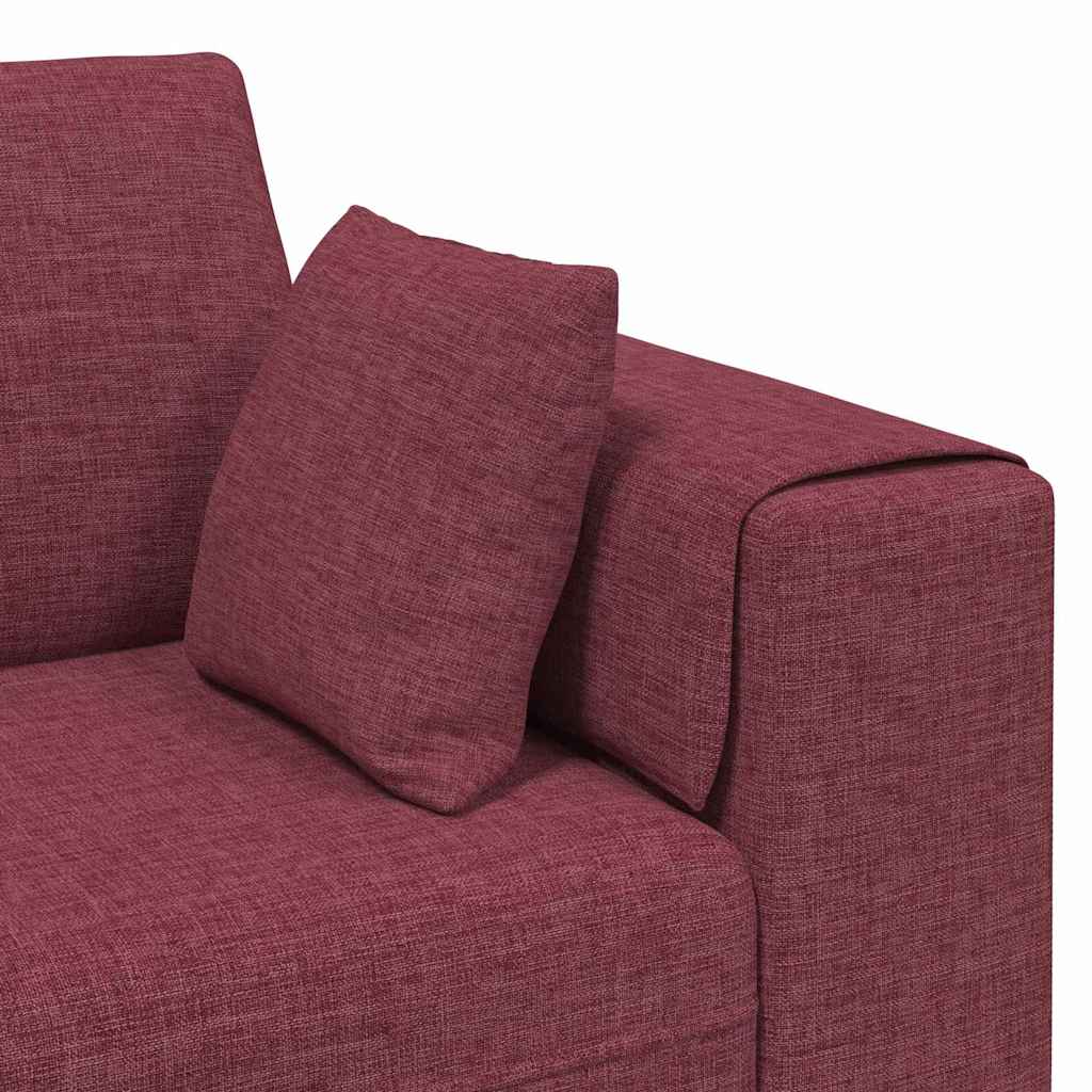 Stof Sofa Med Pude Vinrød 208 Cm Stof - Billede 7