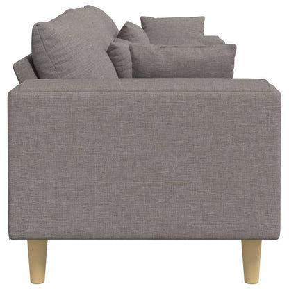 Stof Sofa Med Pude Gråbrun 208 Cm Stof - Billede 5