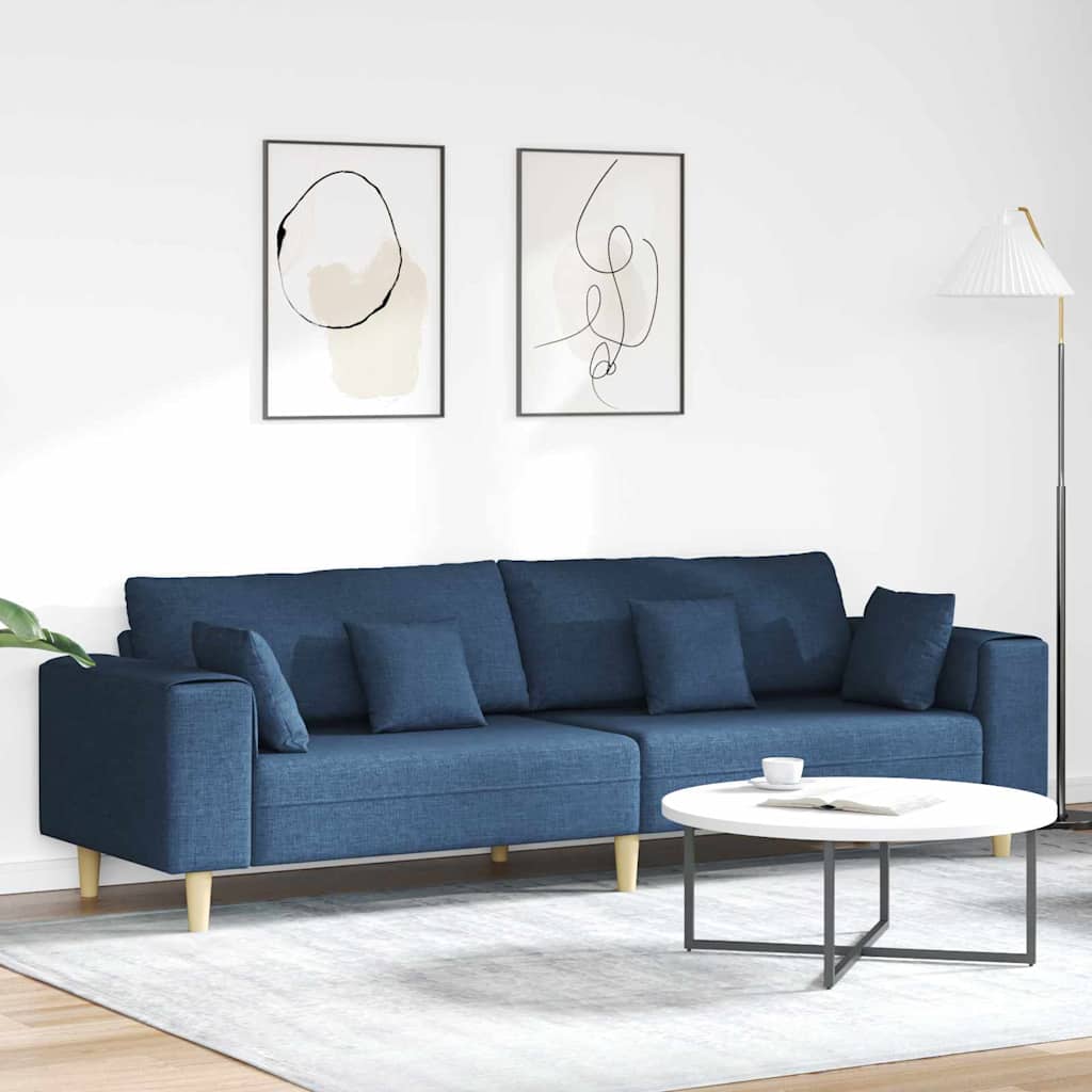 Sofa Med Pude 250 X 77 X 76 Cm Stof - Hovedbillede