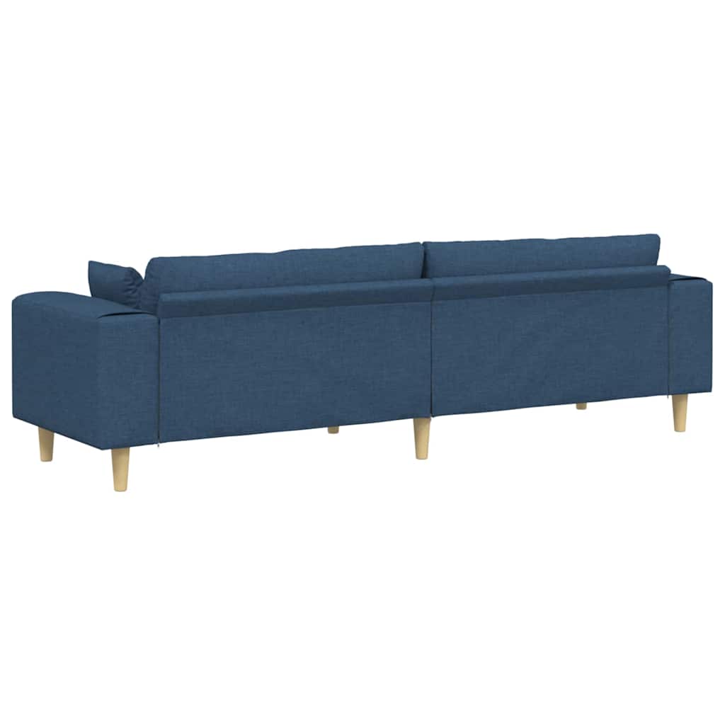 Stof Sofa Med Pude Blå 208 Cm Stof - Billede 6