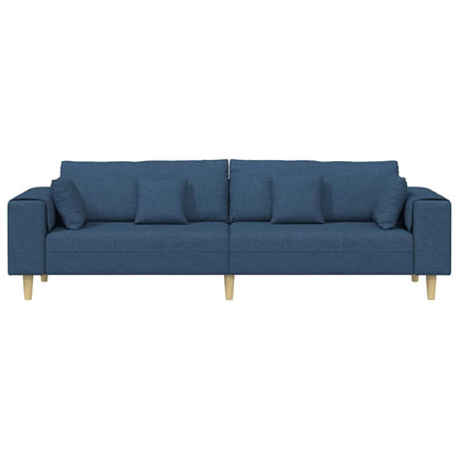 Stof Sofa Med Pude Blå 208 Cm Stof - Billede 4