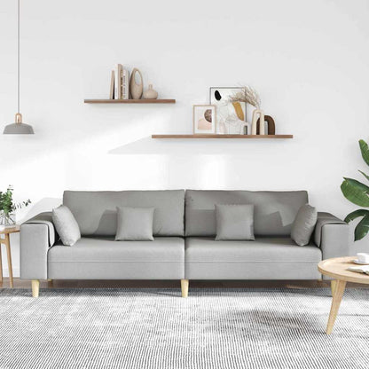 Stof Sofa Med Pude Skygrå 208 Cm Stof - Billede 3