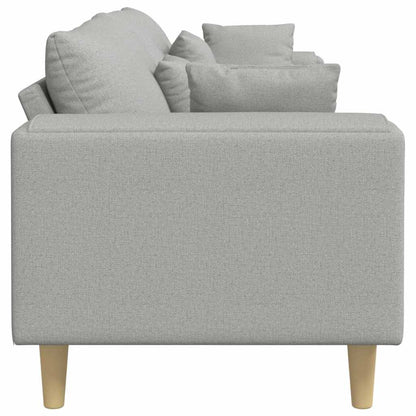 Stof Sofa Med Pude Skygrå 208 Cm Stof - Billede 5
