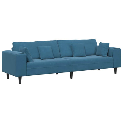 Sofa 250 X 77 X 76 Cm Fløjl - Billede 2