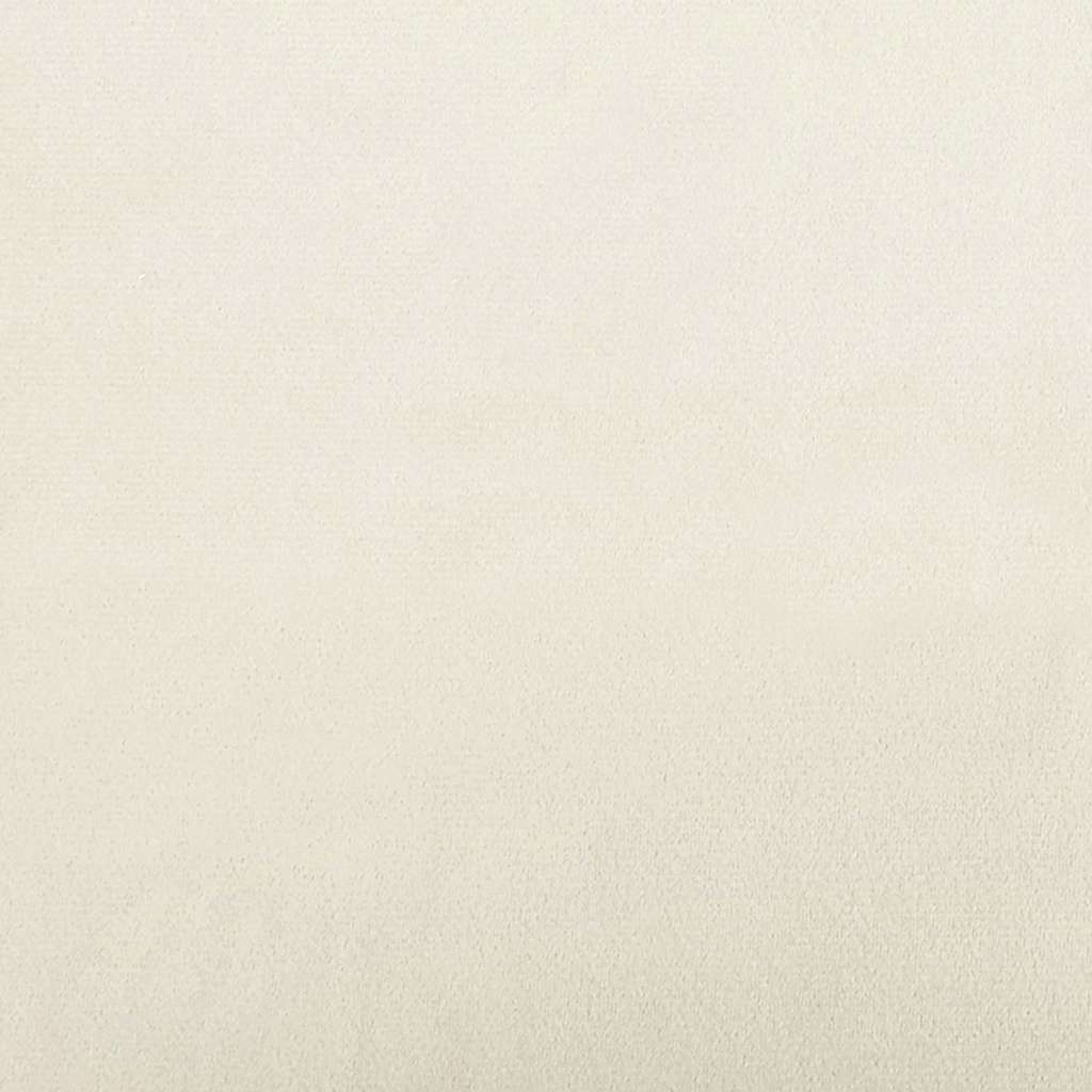 Fløjls Sofa Med Pude Creme 208 Cm Fløjl - Billede 8