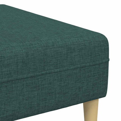 Stof Sofa Med Pude 3 Pcs Mørkegrøn 208 Cm Stof - Billede 11