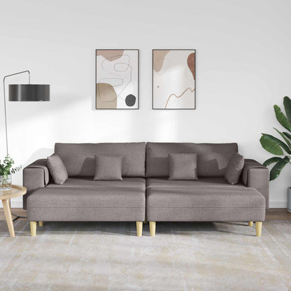 Sofa Med Pude 3 Dele Stof - Billede 3