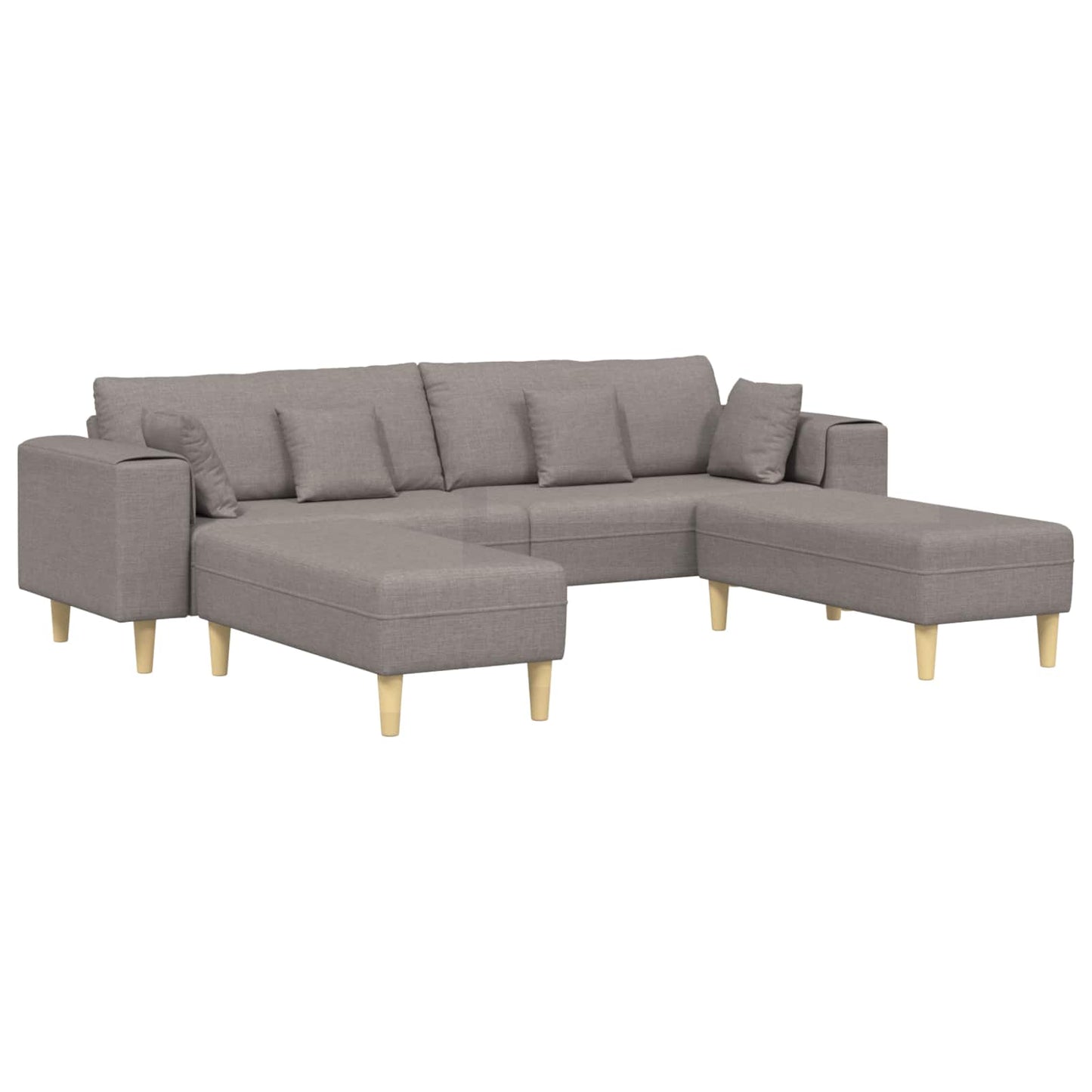 Sofa Med Pude 3 Dele Stof - Billede 2