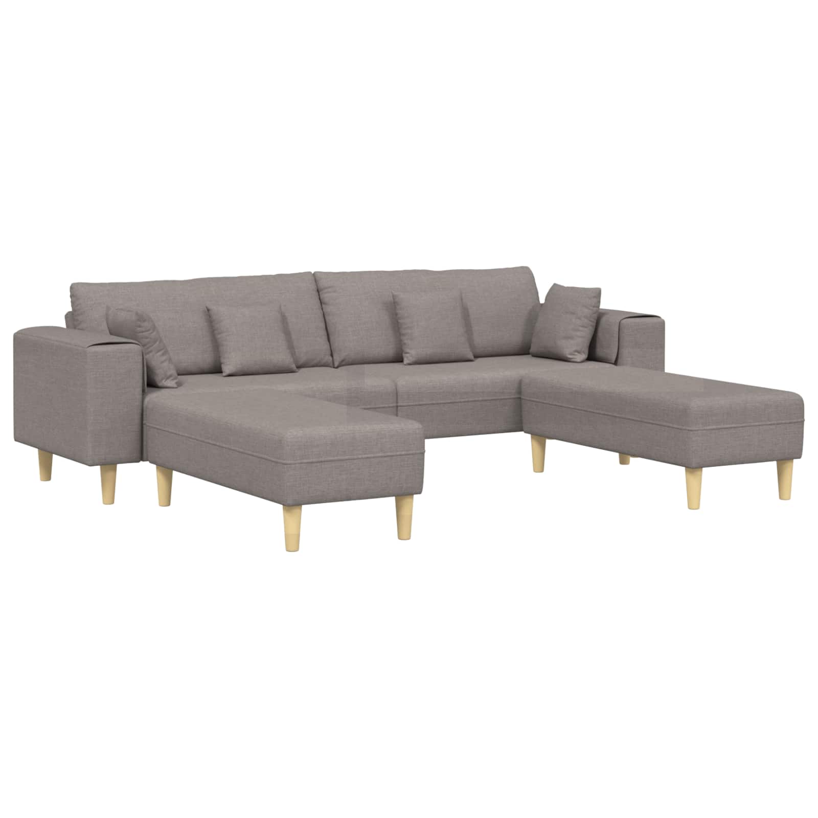 Sofa Med Pude 3 Dele Stof - Billede 2