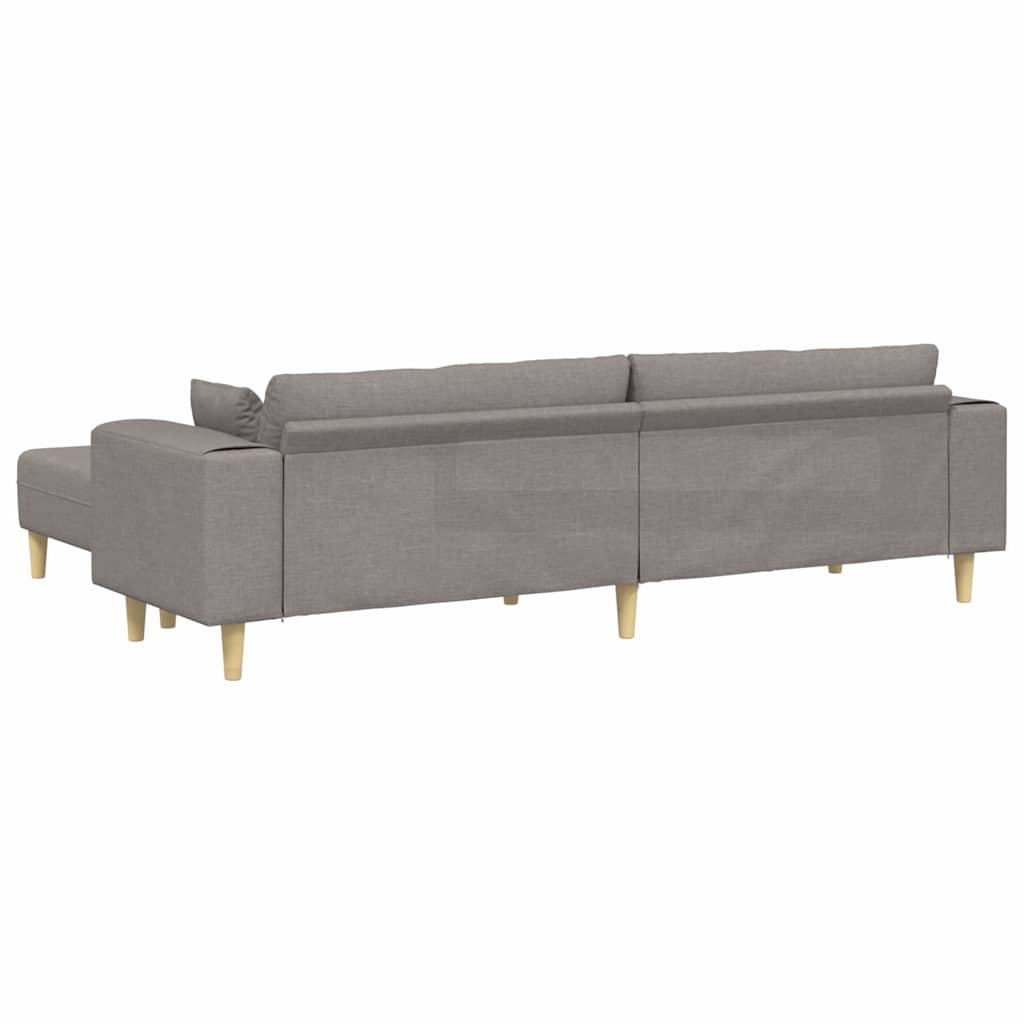 Stof Sofa Med Pude Gråbrun 208 Cm Stof - Billede 6