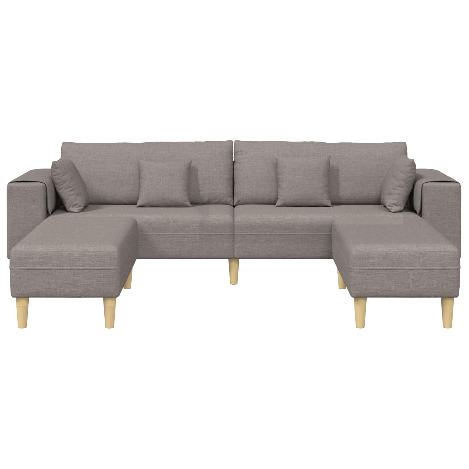 Sofa Med Pude 3 Dele Stof - Billede 4