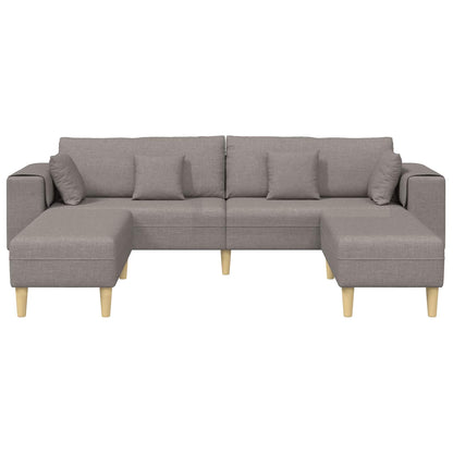 Sofa Med Pude 3 Dele Stof - Billede 4
