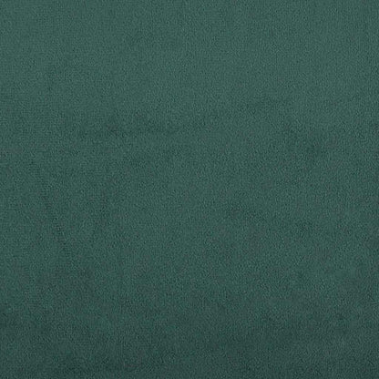 Fløjls Sofa Med Pude 3 Pcs Mørkegrøn 208 Cm Fløjl - Billede 9