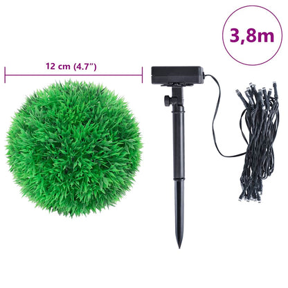 Kunstige Buksbomkugler Med Led-lys 4 Stk - Billede 9