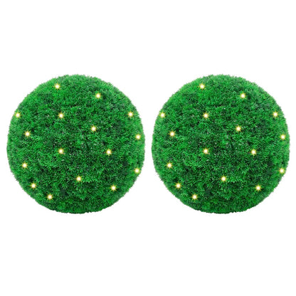 Kunstige Buksbomkugler Med Led-lys 4 Stk