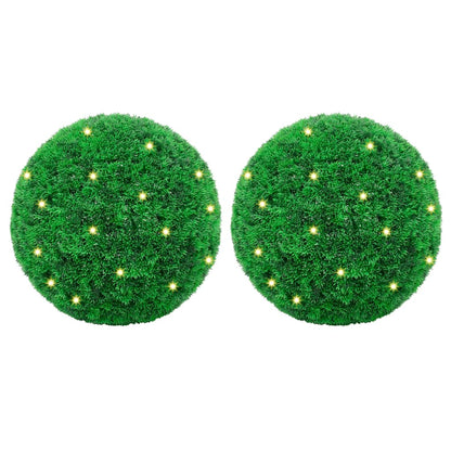 Kunstige Buksbomkugler Med Led-lys 4 Stk