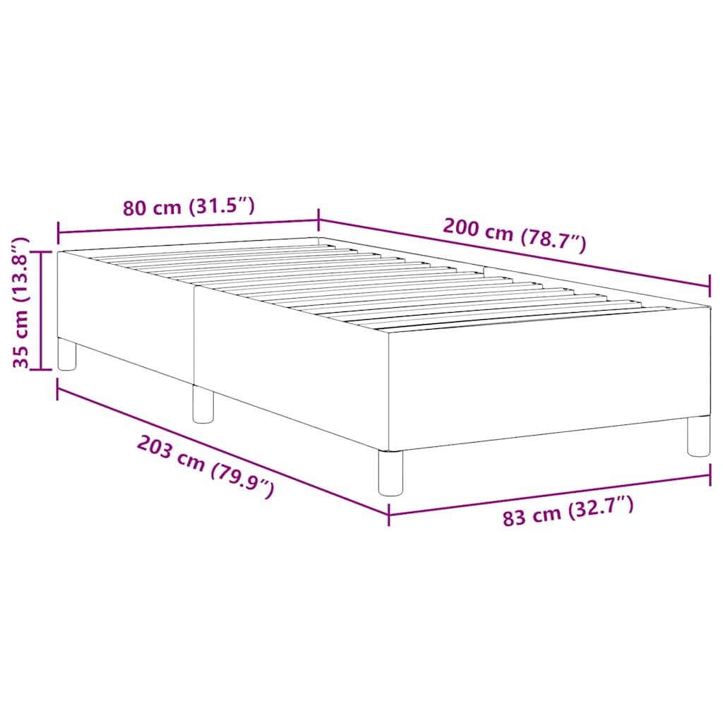 Box Spring Seng Velourstof - Billede 10