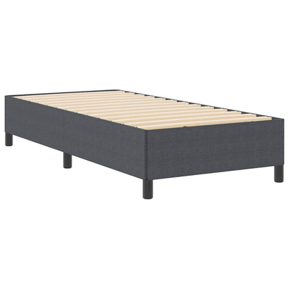 Sengestel Mørkegrå 100 X 200 Cm Corduroy Stof - Billede 2