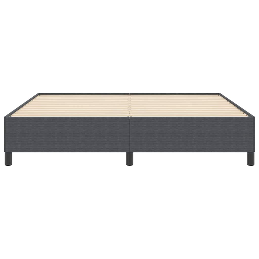 Sengestel Mørkegrå 180 200 Cm Corduroy Stof - Billede 6