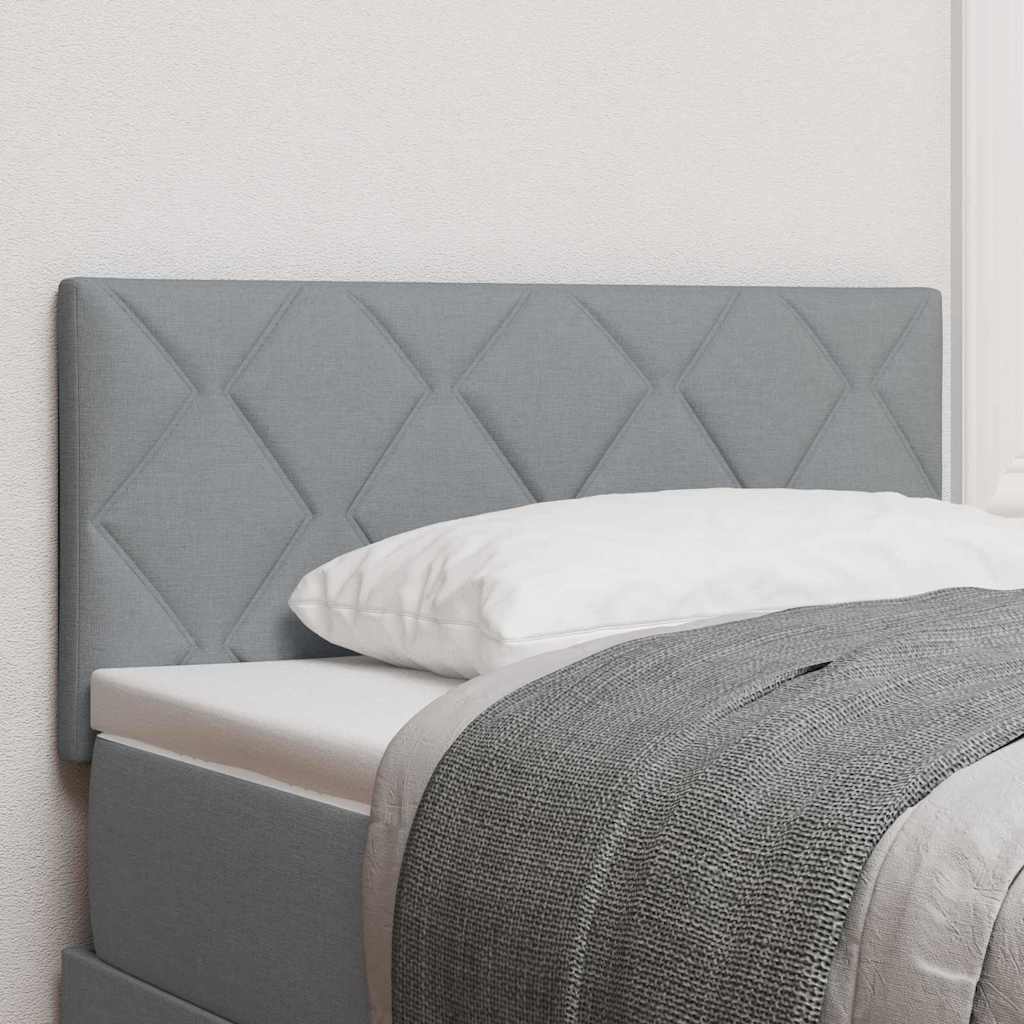 Stofseng Gavl Geometric Med Hovedgærde Lysegrå 90 Cm Stof - Hovedbillede