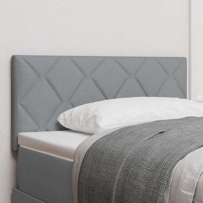 Stofseng Gavl Geometric Med Hovedgærde Lysegrå 90 Cm Stof - Hovedbillede
