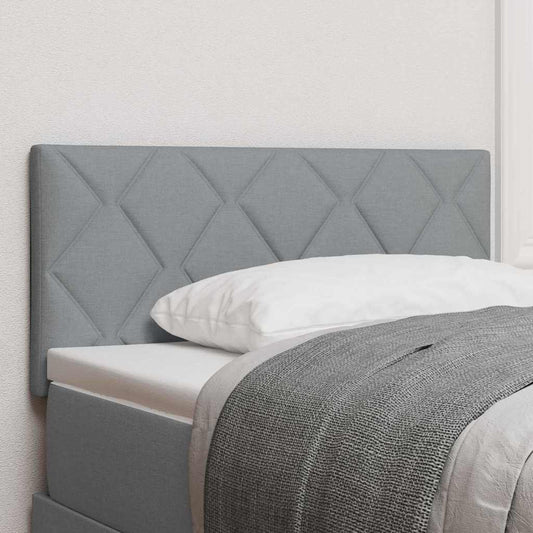 Stofseng Gavl Geometric Med Hovedgærde Lysegrå 90 Cm Stof - Hovedbillede