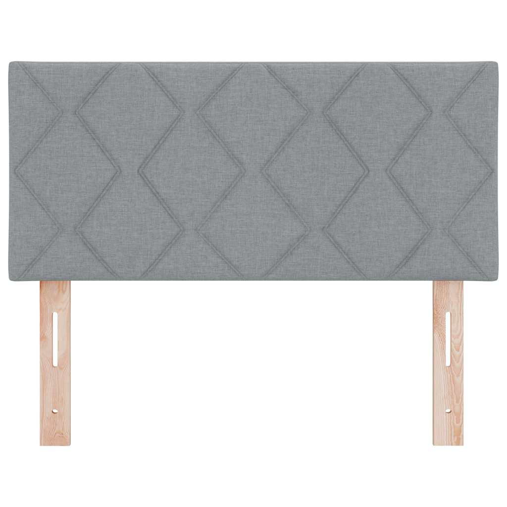 Stofseng Gavl Geometric Med Hovedgærde Lysegrå 90 Cm Stof - Billede 4