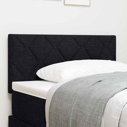 Stofseng Gavl Geometric Med Hovedgærde Manuel Sort 90 Cm Stof - Hovedbillede