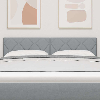 Stofseng Gavl Geometric Med Hovedgærde Lysegrå 144 Cm Stof - Billede 3
