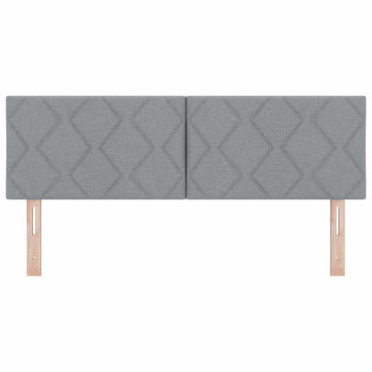 Stofseng Gavl Geometric Med Hovedgærde Lysegrå 144 Cm Stof - Billede 4