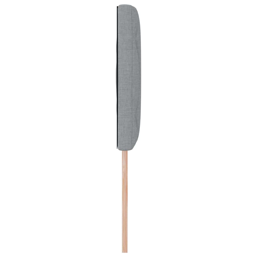 Stofseng Gavl Geometric Med Hovedgærde Lysegrå 144 Cm Stof - Billede 5