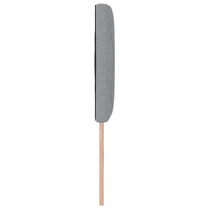 Stofseng Gavl Geometric Med Hovedgærde Lysegrå 144 Cm Stof - Billede 5
