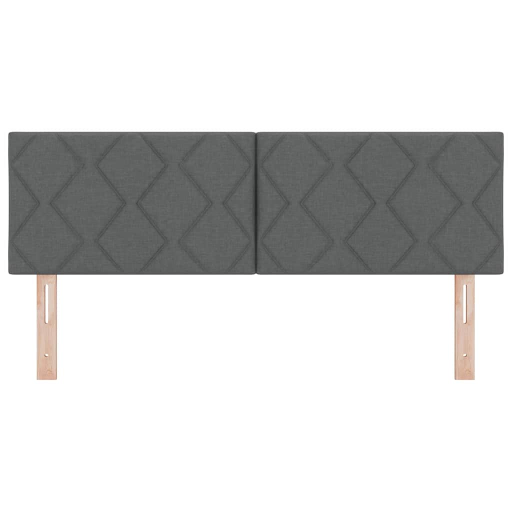 Stofseng Gavl Geometric Med Hovedgærde Mørkegrå 144 Cm Stof - Billede 5